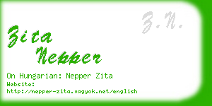 zita nepper business card
